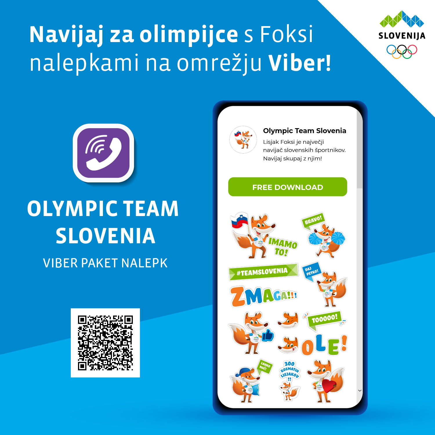  Rakuten Viber del slovenske olimpijske družine