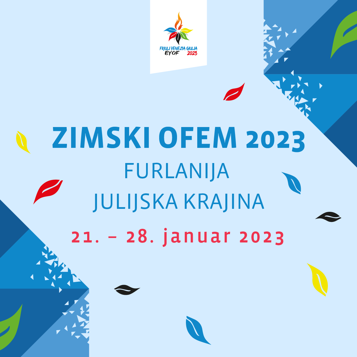 Na zimski OFEM FJK 2023 bo potovalo 47 mladih športnic in športnikov