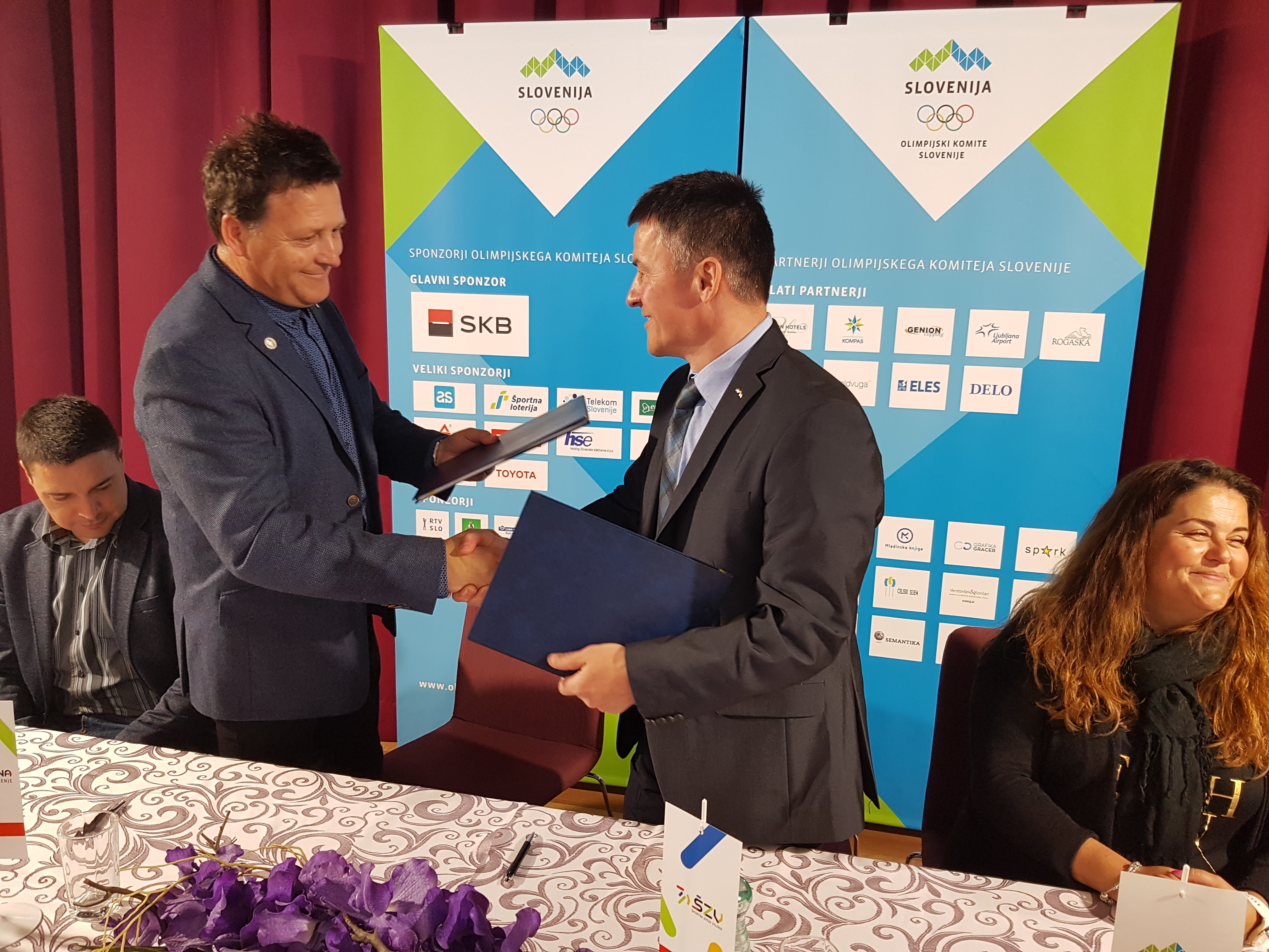Podpis pogodbe med Olimpijskim komitejem Slovenije – Združenjem športnih zvez in Športno zvezo Velenje